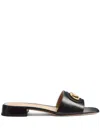 Valentino Garavani Vlogo Signature Sandal In Black