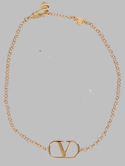 Valentino Garavani Vlogo Signature 100% Brass Bracelet In Gold