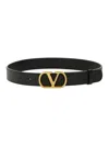 Valentino Vlogo Leather Belt