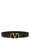 Valentino Garavani 'vlogo Signature' Belt In Black