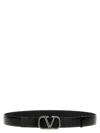 Valentino Garavani 'vlogo Signature' Belt In Black