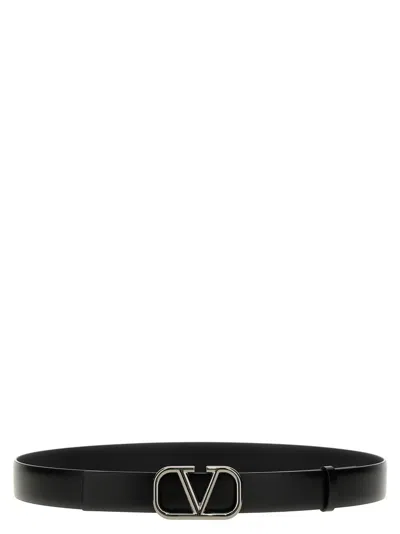 Valentino Garavani 'vlogo Signature' Belt In Black