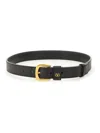 Valentino Garavani Vlogo Signature Belt In Shiny Calfskin 30 Mm With Enamelled Logo Detail Woman Bla In Black