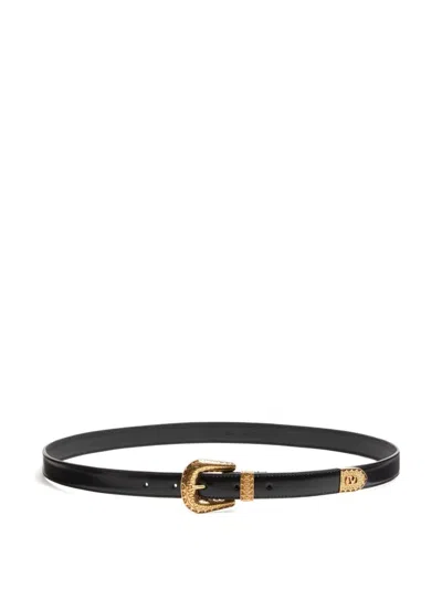 Valentino Garavani Vlogo Signature Belt In Black