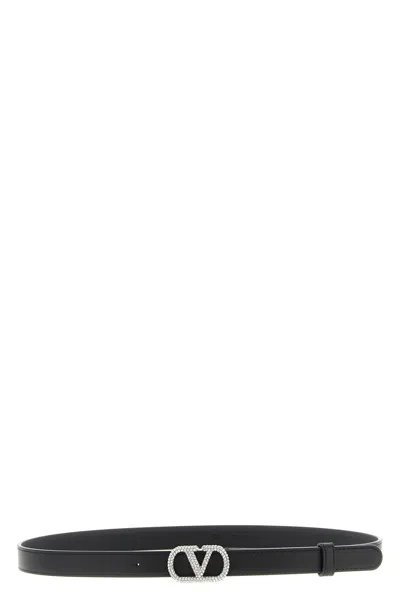 Valentino Garavani Vlogo Signature Belt In Blue