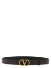 Valentino Garavani 'vlogo Signature' Belt In Brown