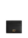 Valentino Garavani  Vlogo Signature Black Credit Card Holder