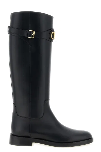 Valentino Garavani 'vlogo Signature' Boots In Black