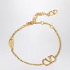 Valentino Garavani Vlogo Signature Metal Bracelet Women In Gold
