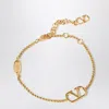 Valentino Garavani Vlogo Signature Metal Bracelet Women In Gold