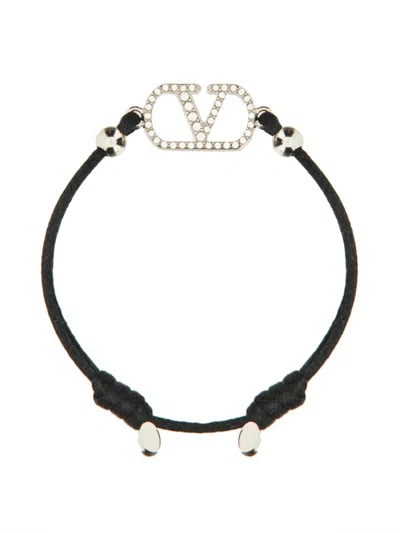 Valentino Garavani Signature Vlogo Mini Bracelet In Gold