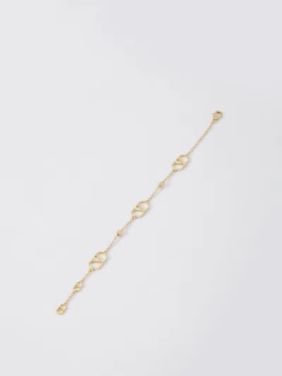 Valentino Garavani "vlogo Signature" Bracelet In Gold