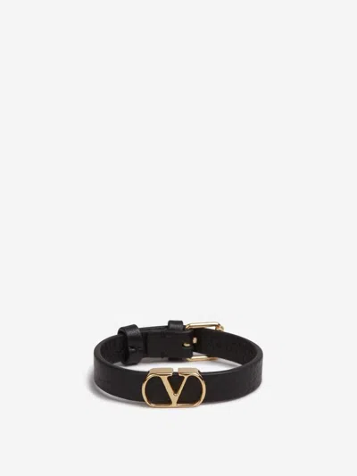 Valentino Garavani Vlogo Signature Bracelet In Black