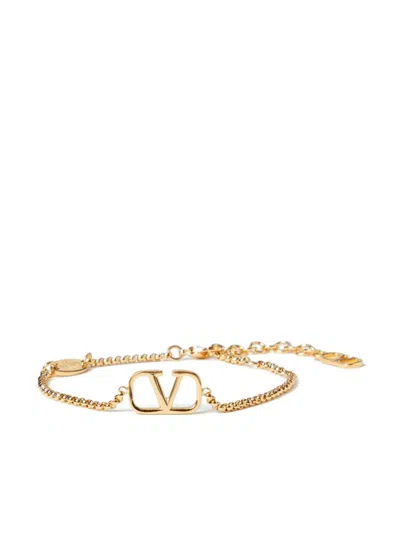 Valentino Garavani Vlogo Signature Bracelet In Gold