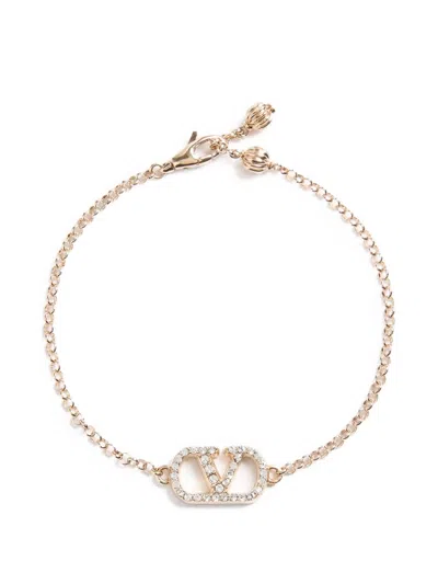 Valentino Garavani Vlogo Signature Bracelet In Gold