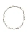 Valentino Bracelet Vlogo Signature Brass In Silver