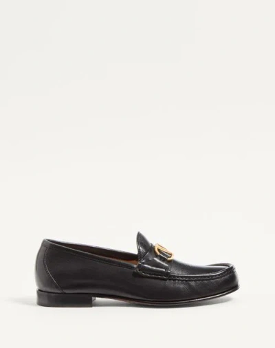 Valentino Garavani Vlogo Signature Buffalo Loafer 20mm Woman Black 40.5