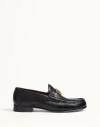 Valentino Garavani Vlogo Signature Loafer With Gold-tone Logo Detail In Black