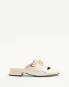 Valentino Vlogo Signature Leather Slippers