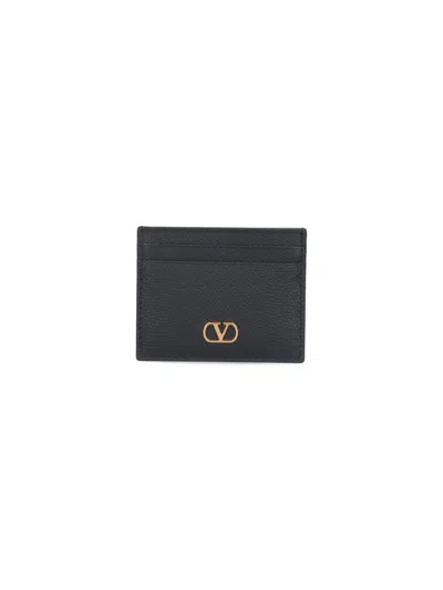 Valentino Garavani "vlogo Signature" Card Holder Black