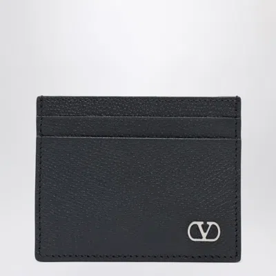 Valentino Garavani Vlogo Signature Card Holder In In Black