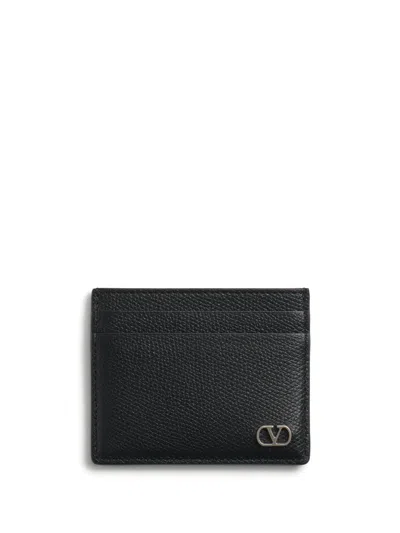 Valentino Garavani Vlogo Signature Cardholder In Black