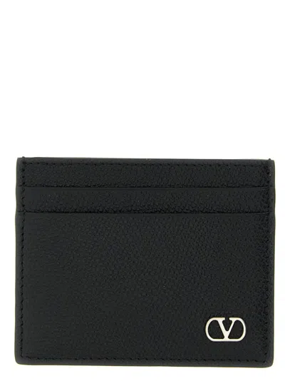 Valentino Garavani Vlogo Signature Cardholder In Black