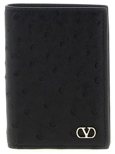 Valentino Garavani Vlogo Signature Cardholder In Black