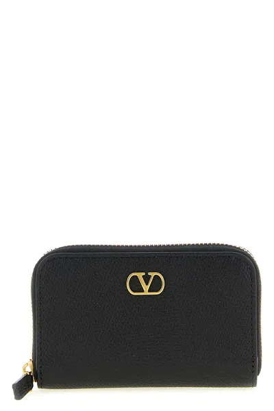 Valentino Garavani Vlogo Signature Cardholder In Black