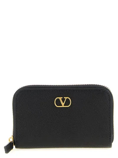 Valentino Garavani Vlogo Signature Cardholder In Black