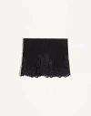 Valentino Garavani Vlogo Signature Cashmere And Lace Headband Woman Black L/x In Black