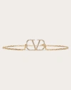 Valentino Garavani Vlogo Signature Chain Belt Woman Gold/crystal L