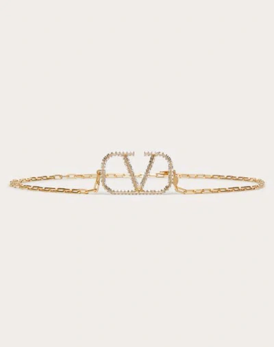 Valentino Garavani Vlogo Signature Chain Belt Woman Gold S