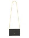 Valentino Garavani "vlogo Signature" Chain Wallet In Black