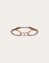 Valentino Garavani Vlogo Signature Cotton Bracelet In Brown