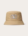 VALENTINO GARAVANI VALENTINO GARAVANI VLOGO SIGNATURE COTTON BUCKET HAT WITH VLOGO EMBROIDERY