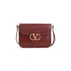 Valentino Womens Brick Ruby 9to5 Small Leather Shoulder Bag
