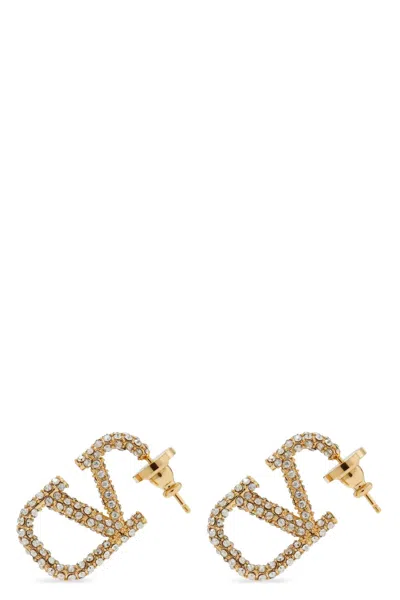 Valentino Garavani 'vlogo Signature' Earrings In Gold