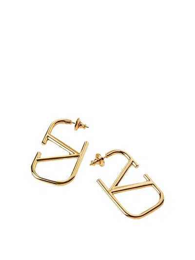 Valentino Garavani Vlogo Signature Earrings In Gold