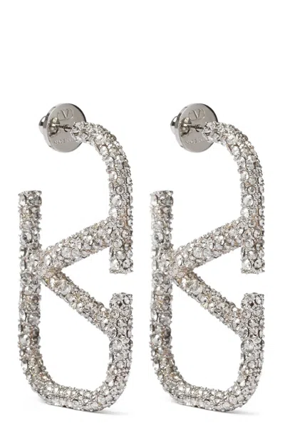 Valentino Garavani Vlogo Signature Earrings In Neutral