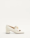 Valentino Garavani Vlogo Signature Fringed Calfskin Pumps 55mm Woman Ivory 41.5
