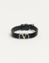 Valentino Vlogo Signature Buckled Bracelet In Black