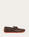 Valentino Garavani Leather Vlogo Signature Loafers In Brown