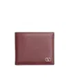 Valentino Bi-fold Textured Vlogo Signature Wallet