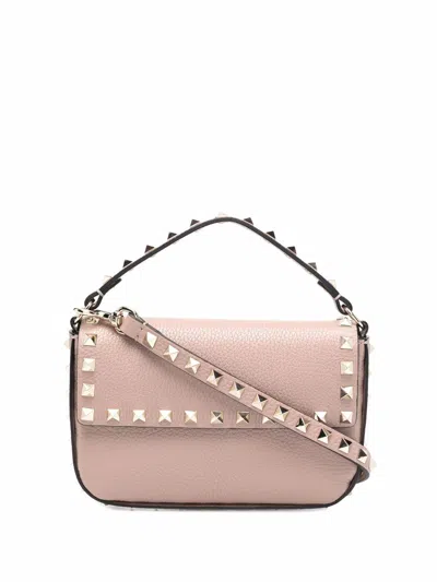Valentino Garavani Vlogo Signature Grainy Calfskin Wallet With Chain In Black