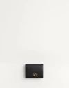 Valentino Garavani Vlogo Signature Grainy Calfskin Wallet Woman Black Uni