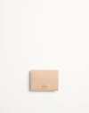 Valentino Garavani Vlogo Signature Grainy Calfskin Wallet Woman Rose Sand Uni