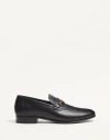 Valentino Garavani Men Vlogo Signautre Leather Loafers In Black