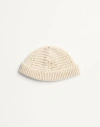 Valentino Garavani Vlogo Signature Knitted Cotton Beanie In Beurre