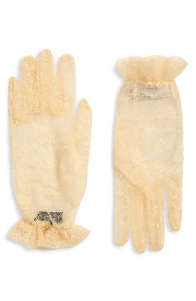 Valentino Garavani Vlogo Signature Lace Gloves In Multi
